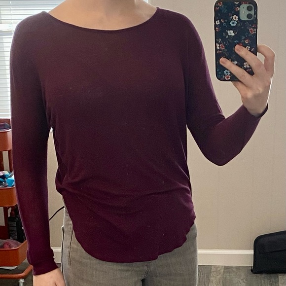 Rue21 Tops - Casual plum colored long sleeve shirt, Rue 21 size XS